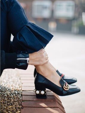 Gucci Peyton Marmont Mid-Heel Loafers